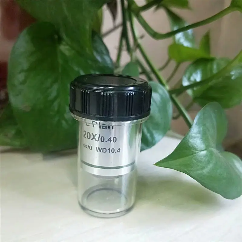 

20x Metal Achromatic Infinity Plan Metallurgical Microscope Objective Lens Long WD Working Distance 10.4mm