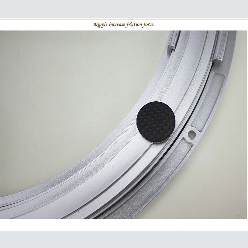 HQ RB01 40CM ABS Plastic Lazy Susan Rotary Base Dining Swivel Turntable with Bearing Balls and Frosted Surface