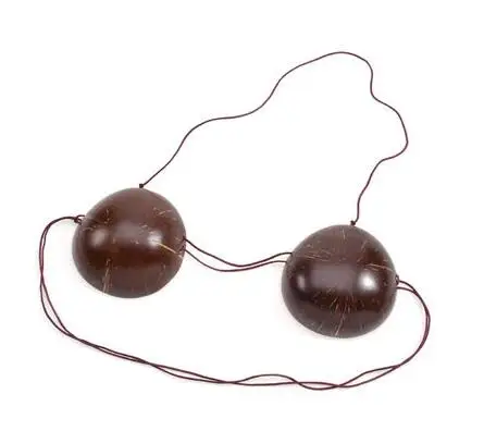 

Adult Hawaiian Coconut Bra Party& supplies hawaii fashion Bra + 1pcs hawaii necklace for gift