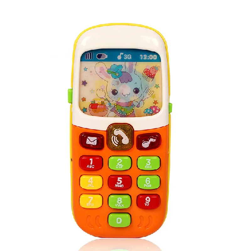 Детские игрушки электронный мобильный телефон с музыкой для маленьких детей мобильный телефон раннего обучения игрушка Подарки@ ZJF