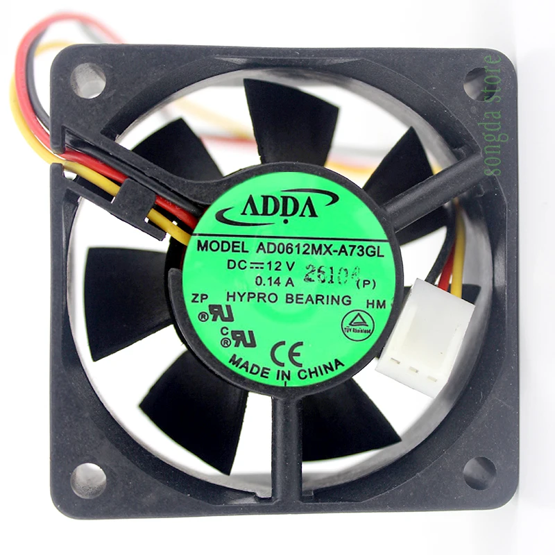 ADDA-AD0612MX-A73GL-6CM-DC-12V-0-14A-6025-60x60x25mm-Cooling-Fan
