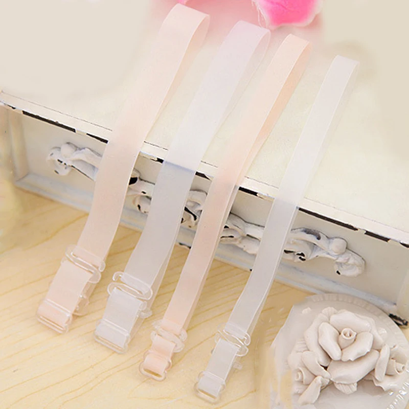 Fashion Clear Bra Straps Transparent Invisible Detachable Adjustable
