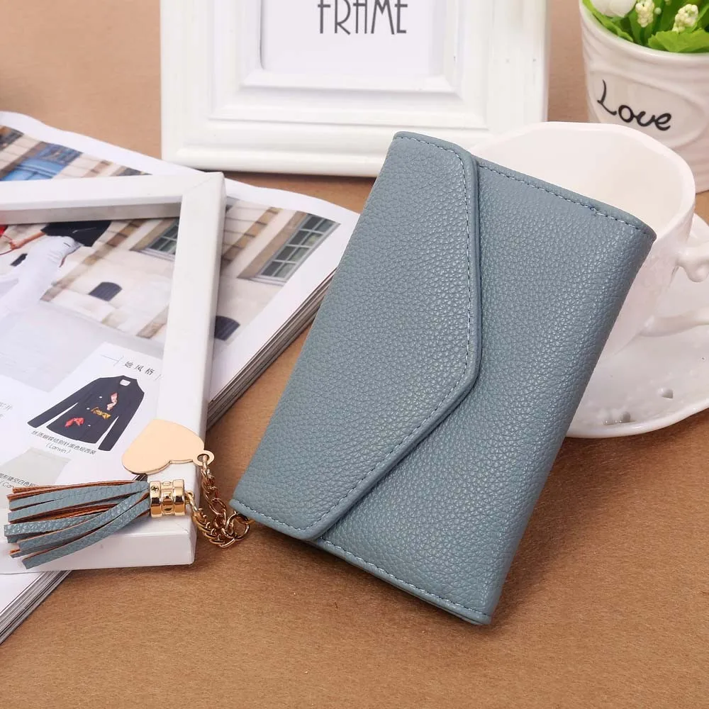

Women Bag Retro Zipper Coin Purse Short Wallet Card Holders Handbag cartera mujer porte feuille femme monnaie et carte