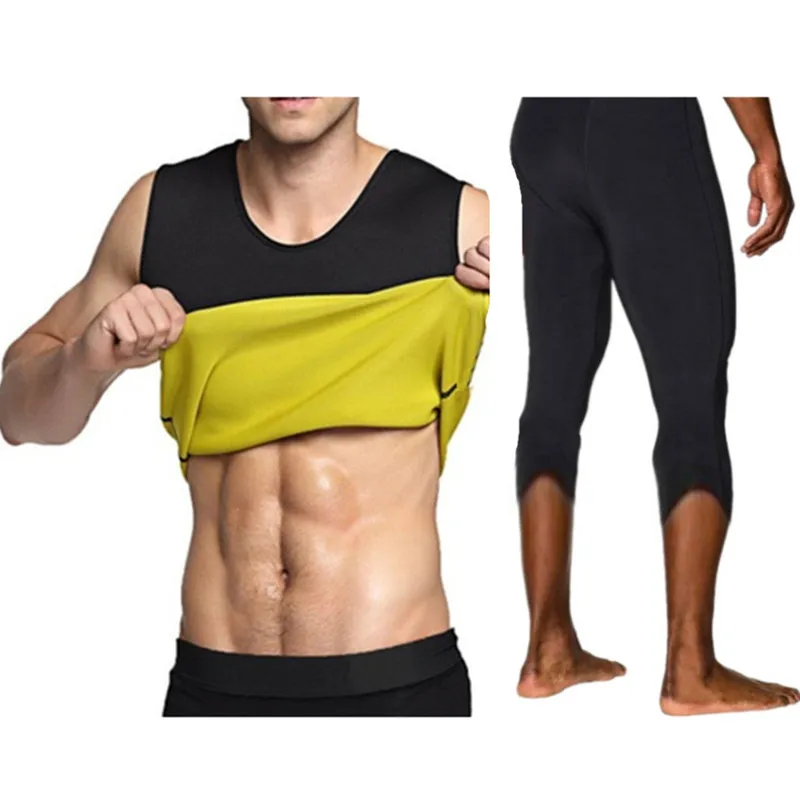 Sauna Vest belly fat burn body shaper men waist trainer shorts shapers