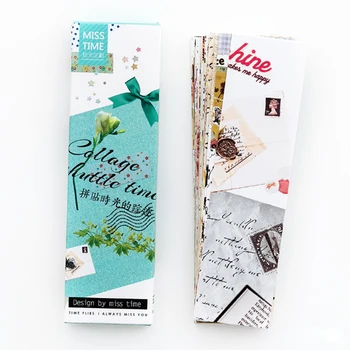 

30pcs/box Collage time Bookmarks Marker Stationery Realistic Kawaii Cartoon Bookmarks Office School Supply Stationery