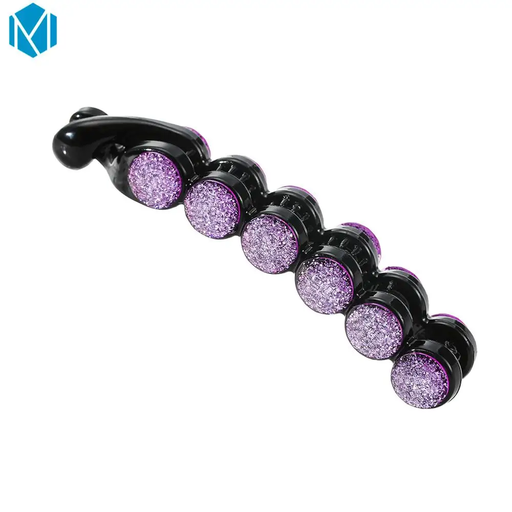 M MISM 8 см/10 см Новая мода имитация жемчуга банан заколки для волос корейский стиль зажим для волос для элегантных леди кристалл головной убор - Цвет: Purple