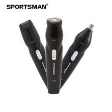 3 In 1 Travel Mini USB Trimmer Facial Temple Ear Nose Hair Trimmer Men Beard Razor Head Nasos Ears Cutter Adjustable Women Trim