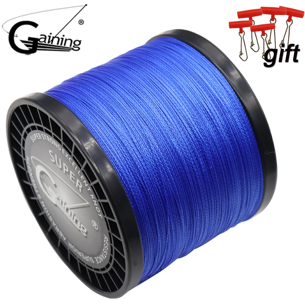 Gaining Multifilament Fishing Line 4 Strands 1000M Abrasion Resistant