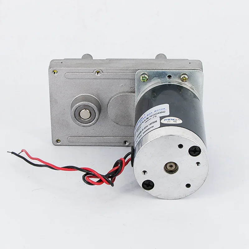 Двигатель ZHENGKE ZGB102FGG DC 12 В 24 14/30/70/150/200 об/мин червь мотор редуктор с большим