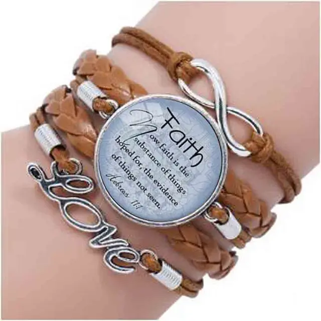 Faith Hebrews 11 1 Bracelet Quote Jewelry Scripture Faith Hebrews 11 1 Bracelet Quote Jewelry Scripture Bracelets Gift For