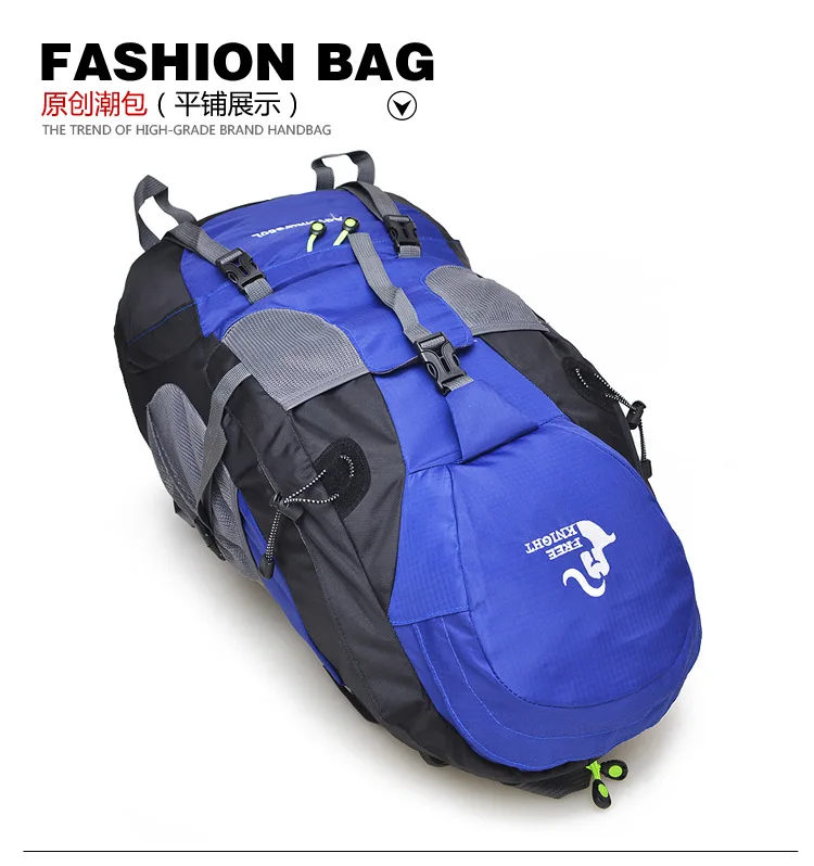 50л сумка для альпинизма для мужчин и женщин, рюкзак для кемпинга, пешего туризма, спортивная сумка A4406