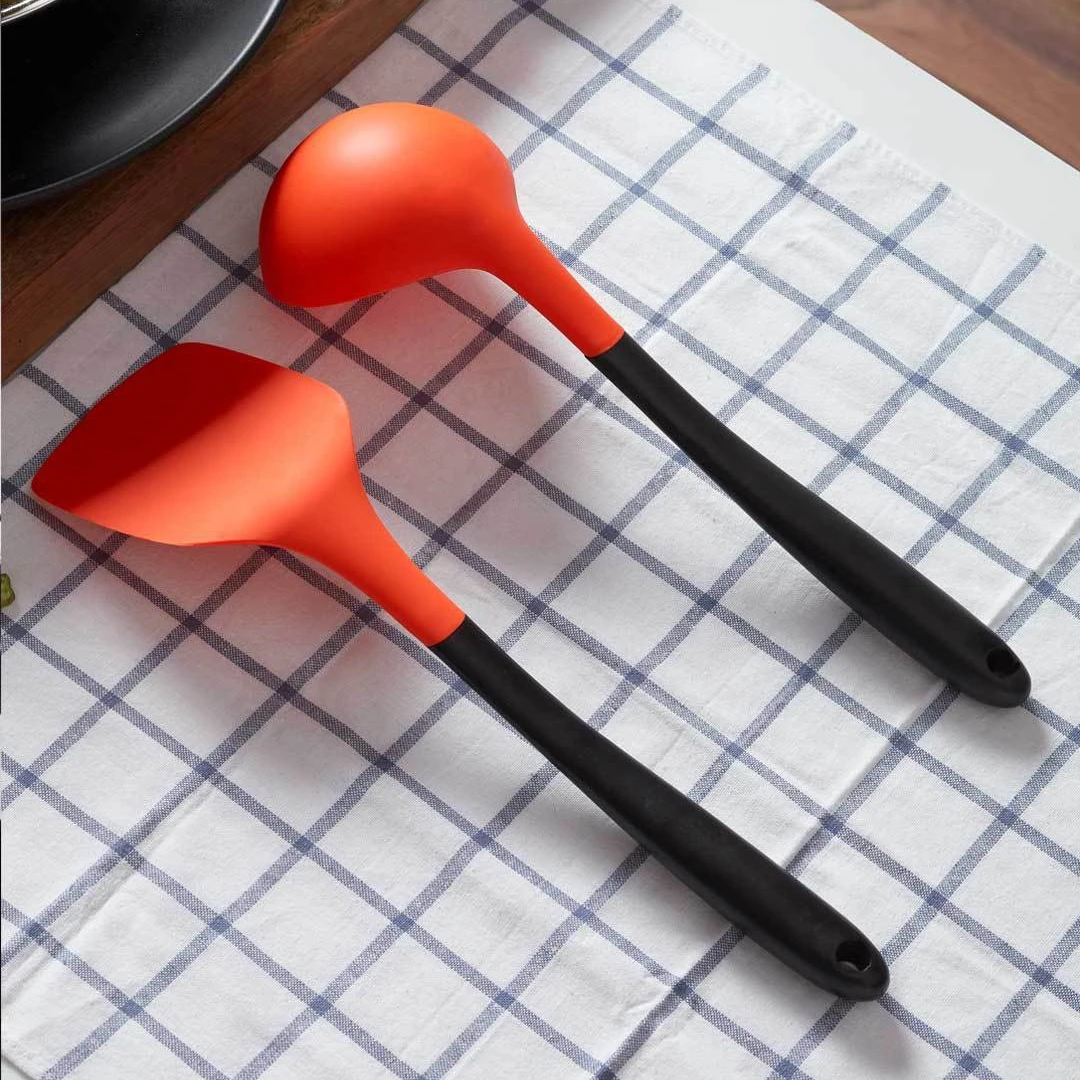 Оригинальная силиконовая гелевая ложка Xiaomi, лопатка, нержавеющая сталь, анти-обжиг, противоскользящая ручка, кухонные инструменты для приготовления пищи, посуда, Смарт