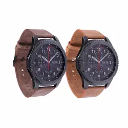 Натуральная кожа ремешок для часов Ремешок для samsung Шестерни S3 Frontier/классический браслет smart watch наручный ремень Ретро стиль браслет