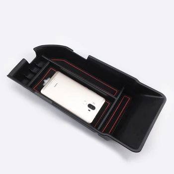 

For Left Hand Drive Only! For TOYOTA CAMRY 2018 Interior Armrest Storage Box Case Organizer 1 set Car styling Accessories