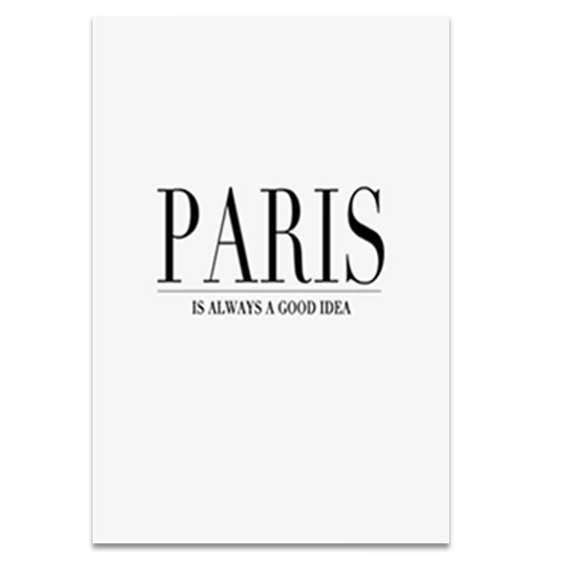 Черно-белая карта городов мира постер с видом Парижа в скандинавском стиле, Настенная картина для гостиной, домашний декор, современный пейзаж, Картина на холсте - Цвет: 02