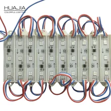 20 шт/уп, строка WS2811 DMX 3 светодиодный DC12V светодиодный свет сада SMD5050 RGB Водонепроницаемый светодиодный пиксель цифровой модульная светящаяся гирлянда