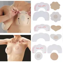 5PAIR Breast Lift Up Bra Invisible Boob Enhancer+Nipple Cover Pad Pasty Stickers