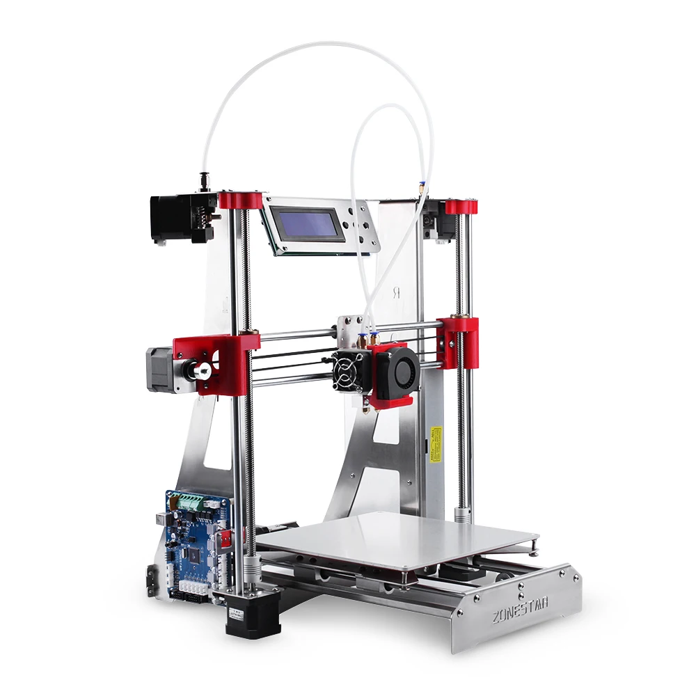 Zonestar P802QR2 Полный акриловый 3d принтеры DIY Kit с двойной экструдеры автоматическое