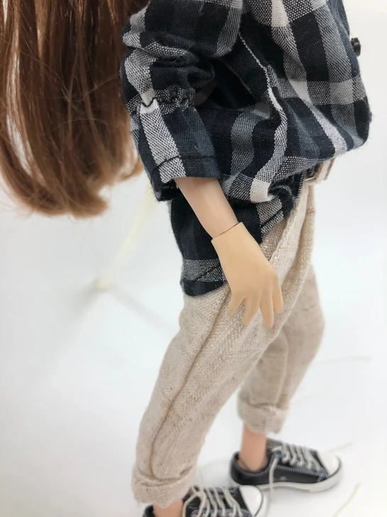 Новая повседневная стильная одежда штаны для отдыха клетчатая рубашка для Blyth azone s 1/6 аксессуары для кукол Одежда для кукол
