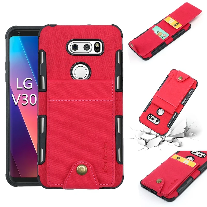 

for Coque LG V30 Moto G5 G4 G5S Plus Canvas Case Cloth Silicone Flip Wallet Card Holder for Moto G4 G5 E4 plus EU G5plus Cover