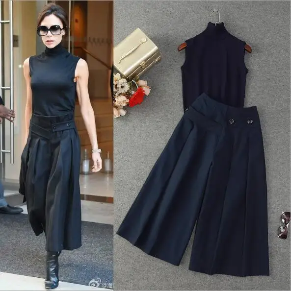 victoria beckham navy dress