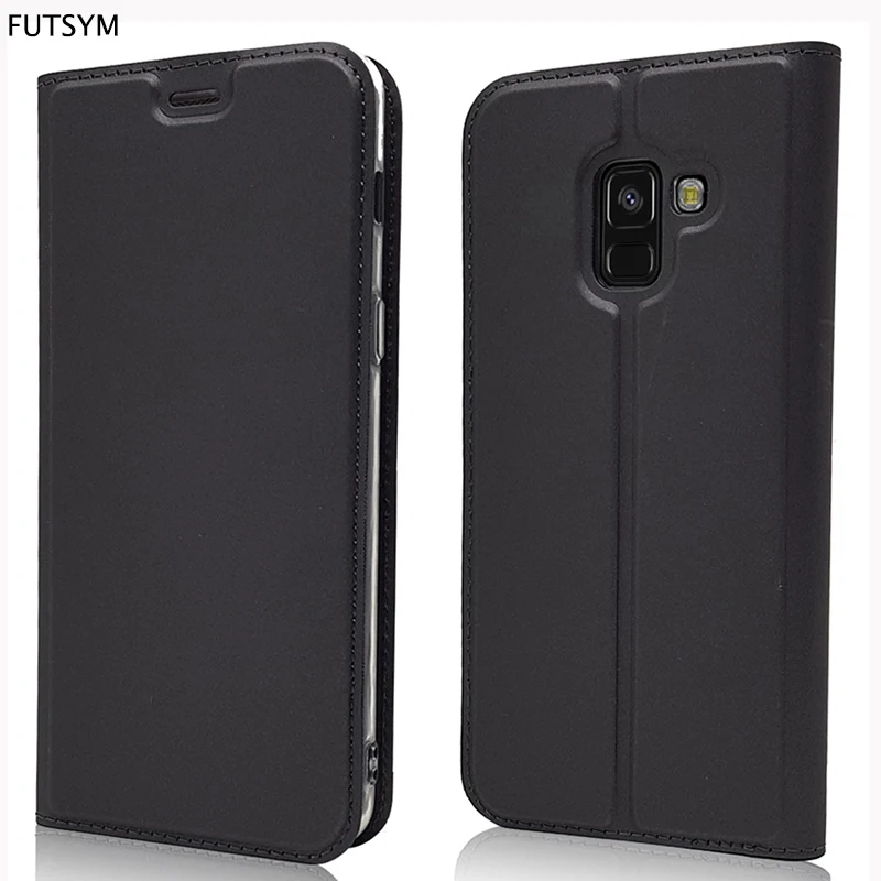 Ultra Thin Flip Wallet Card Holder Leather Phone Case for Samsung Galaxy A8 2018 A8 Plus Case Cover for Samsung A8 2018 Plus