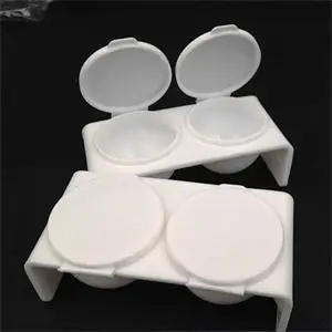 1PCS White Nail Art Double Dappen Dish Case Acrylic Liquid Powder UV Gel Tips Tool | Красота и здоровье