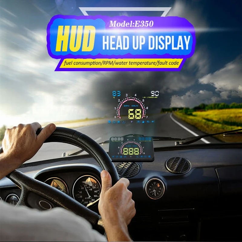 Hud ÷ ڵ 5.8   ÷   OBD2 ڵ HUD    E350   ӵ ڵ