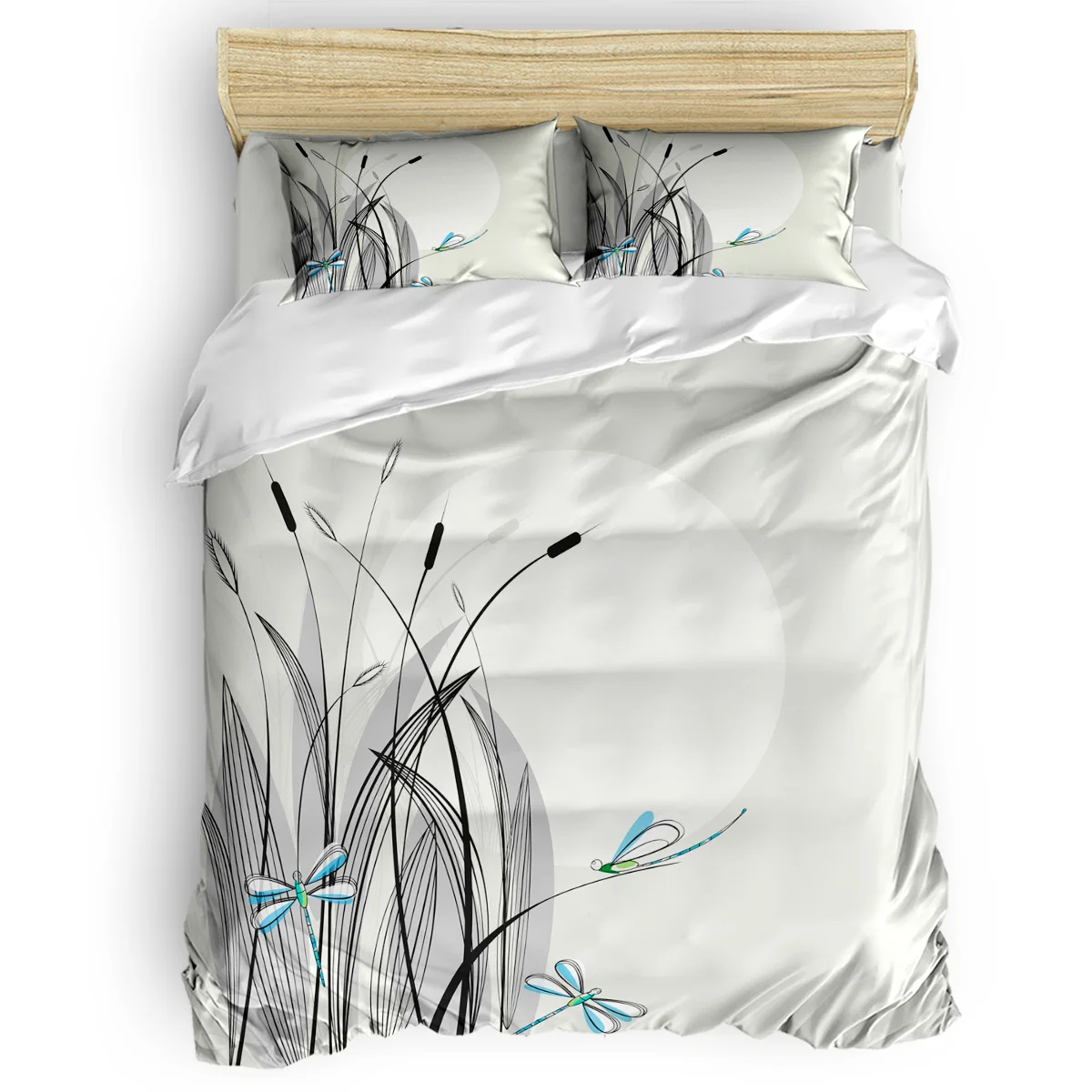 Dragonfly 3 Piece Bedding Sets Duvet Cover Sets Machine Washable