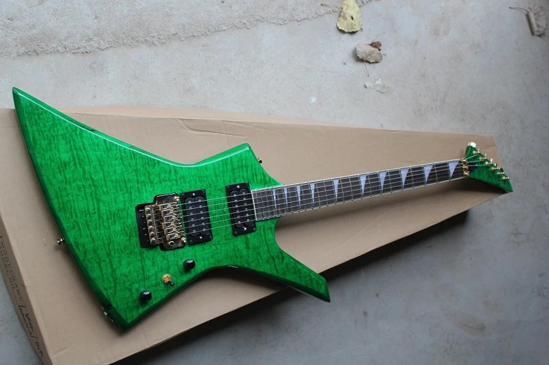 !2018 new arrival Green electric guitar Goose shaped high quality custom shop free shipping | Спорт и развлечения