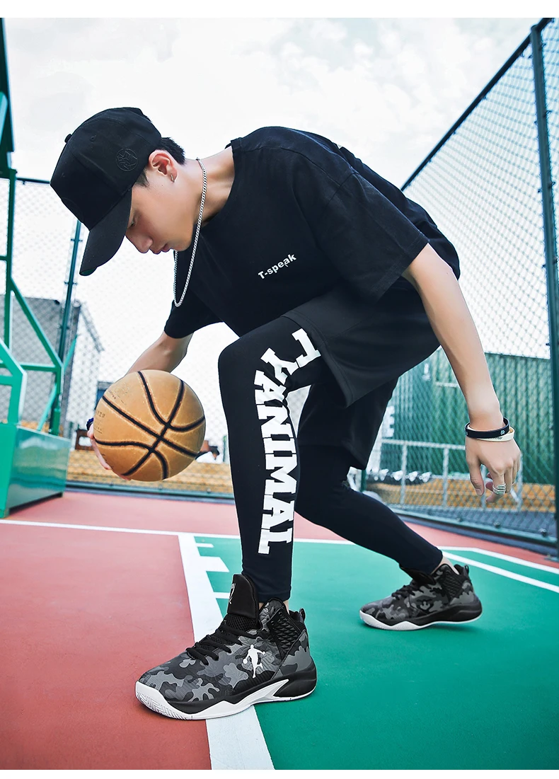 Новое поступление, Мужская Баскетбольная обувь, противоскользящие амортизирующие кроссовки для мальчиков, высокое качество, Спортивная Уличная обувь Jordan, мужская обувь