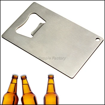 

500pcs Creative Card Beer Bottle Opener Personalized Funny Stainless Steel Credit Card Bottle Opener Card
