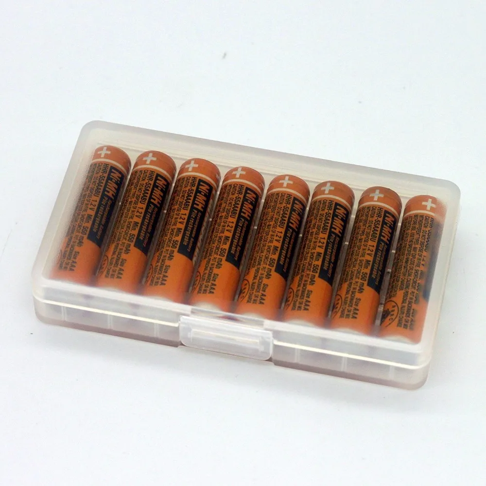 

80pcs (10boxes) HHR-55AAABU For Panasonic Cordless Phone Rechargeable AAA battery 1.2V 550mAh Original with box ship from USA