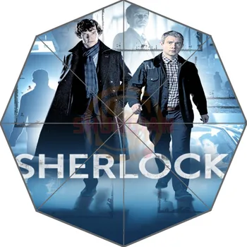 

Sherlock Holmes Custom Nice New Best Design Portable Fashion Stylish Useful Foldable Umbrella Good Gift Idea!Drop Shipping