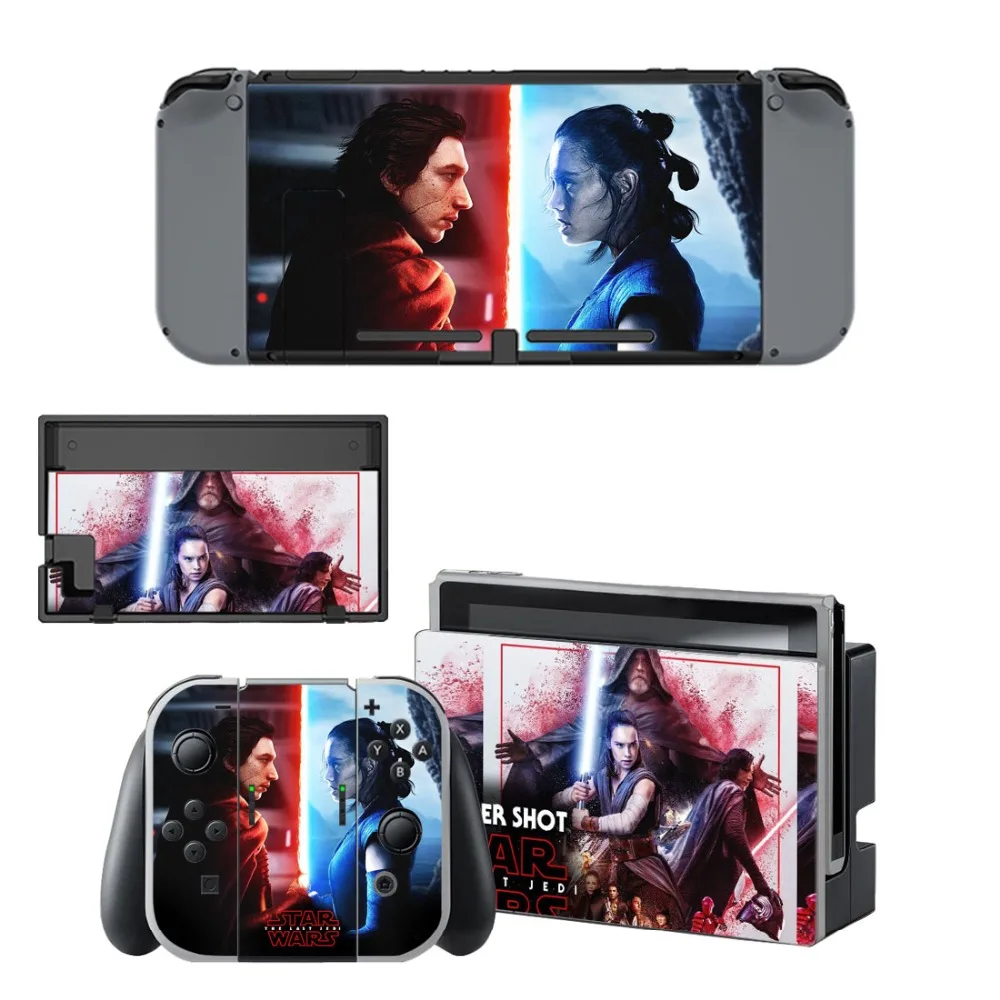 

Star Wars Decal Vinyl Skin Sticker for Nintendo Switch NS Console + Controller + Stand Holder Protective Skin Sticker