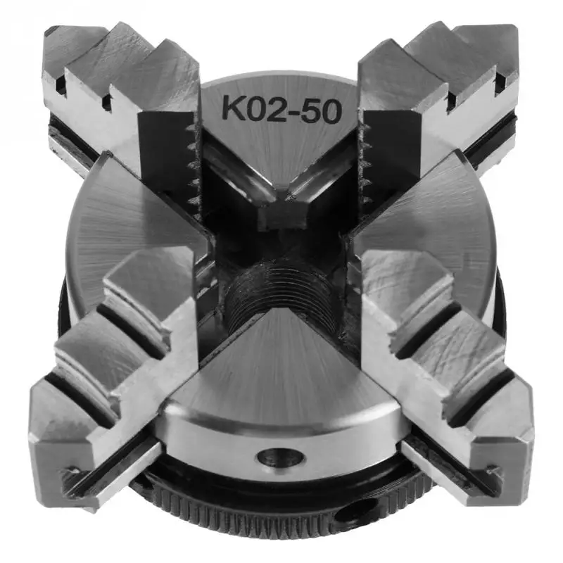 

New Lathe Chuck 50mm Mini 4 Jaw Reversible Self-Centering Thread Mount Lathe Chuck K02-50 torno metal Wholesale