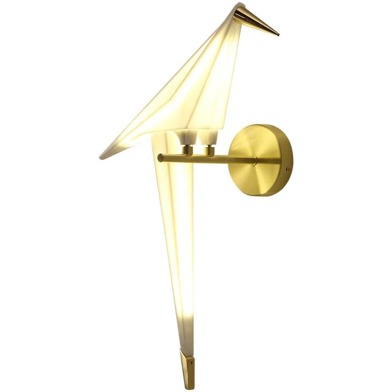  Nordic aisle bedside wall lighting for home Creative design wall decoration lamp Paper crane Sconce - 33011138880