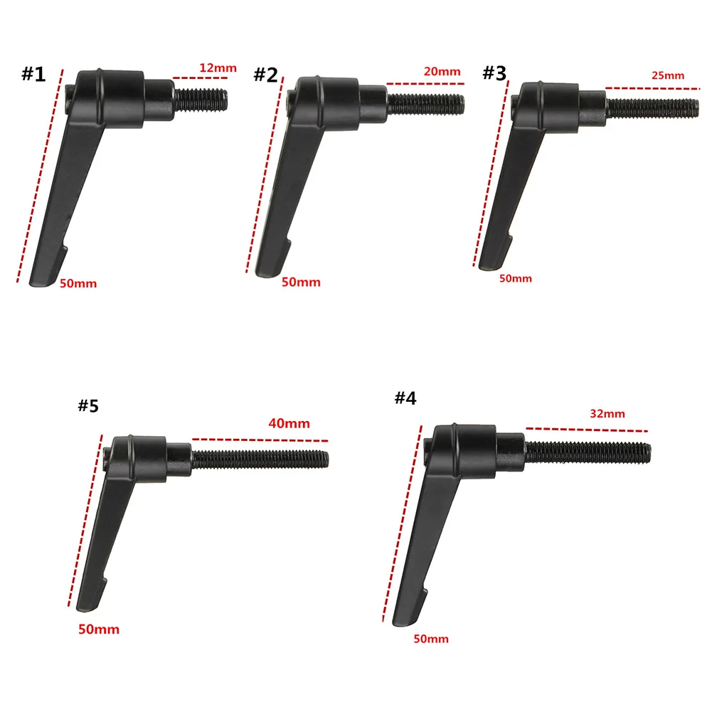M6 рычаг с наружной резьбой Регулируемый Прочный ручной инструмент машинное оборудование ручка Зажимная цинковый сплав для дома