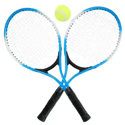 Высокое качество 2 шт.. детские для тенниса ракетка тренировочная ракетка с 1 теннисным мячом и крышкой сумка для детей Молодежные Детские