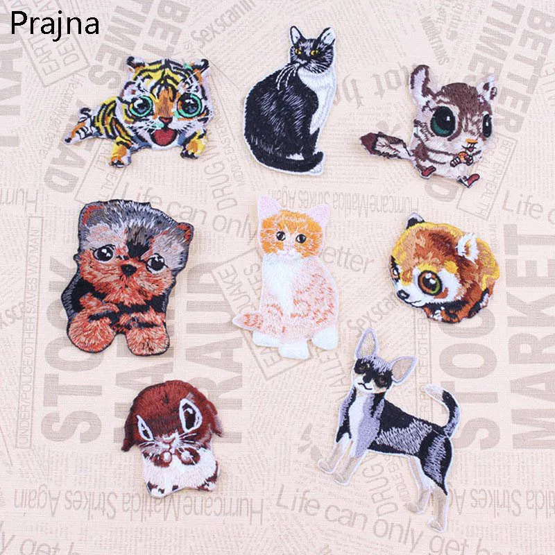 1 Pcs Hewan Unicorn Anjing Kucing Harimau Panda Tambalan Lucu