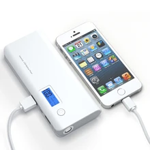 Внешний аккумулятор 20000 мАч, двойной USB+ светодиодный светильник, ЖК-дисплей, внешний аккумулятор большой емкости для Xiaomi, внешний аккумулятор