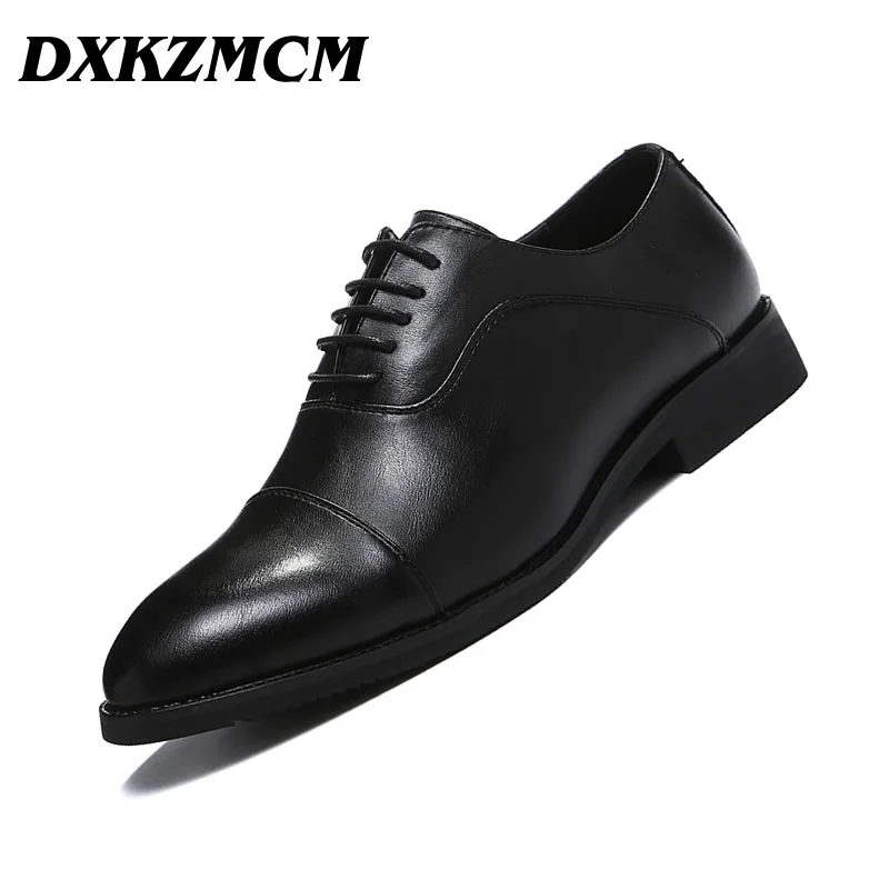 

Men Dress Shoes Handmade British style Paty Leather Wedding Shoes Men Flats Leather Oxfords Formal Shoes