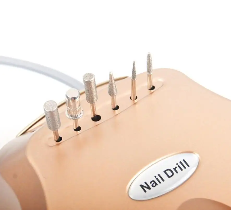 Comprar 2018 más nuevo 35000RPM máquina eléctrica de perforación de uñas Kit de archivos kits de manicura pedicura y máquina de pulir uñas herramienta de uñas