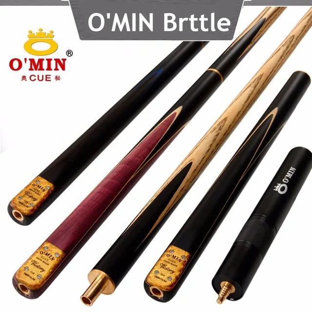 OMIN Snooker Cue, Model Victory, 145cm Length, 10mm Cue Tip, 3/4