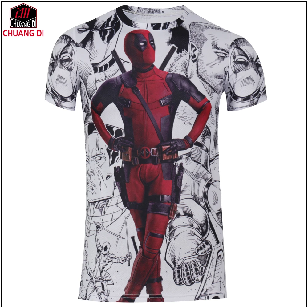 

New men/womens summer Cycling jerseys tops tee shirts 3D anime print pokemon Deadpool t shirt funny graphic t-shirts