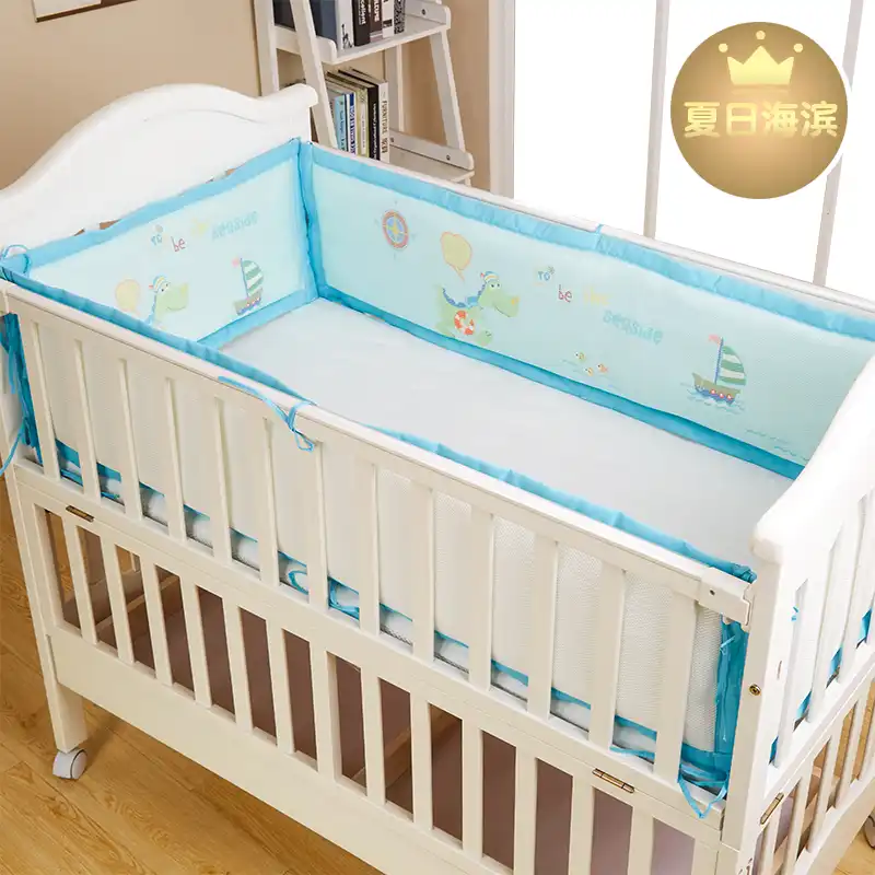 mesh baby bed bumper