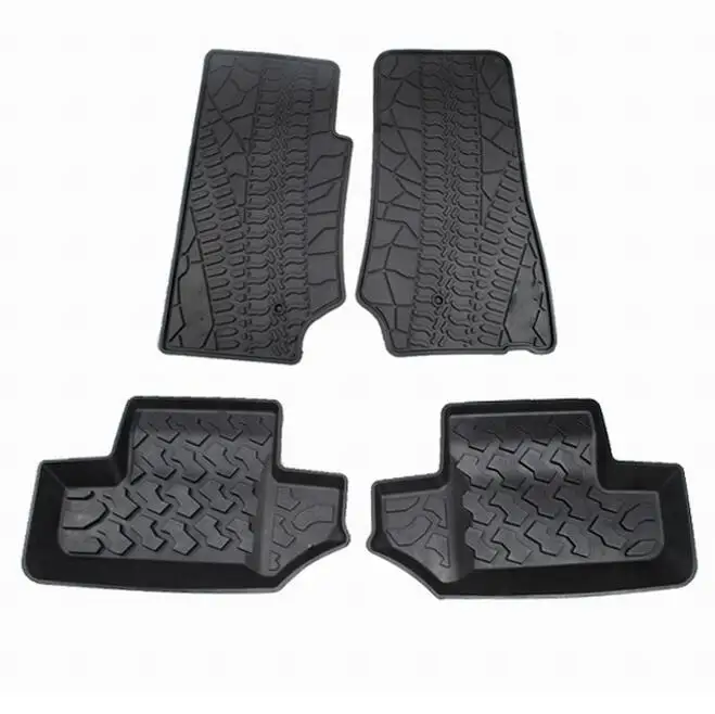 Newest Hot Fashion 3D Slush Floor Mat Liner Mats Carpets Rubber Black