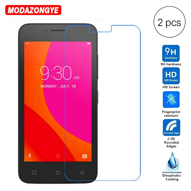 2 шт. закаленное стекло для Lenovo A Plus Aplus A1010a20 A2016a40 A1010 A2016 1010 A20 2016 A40 Vibe B VibeB Защитная