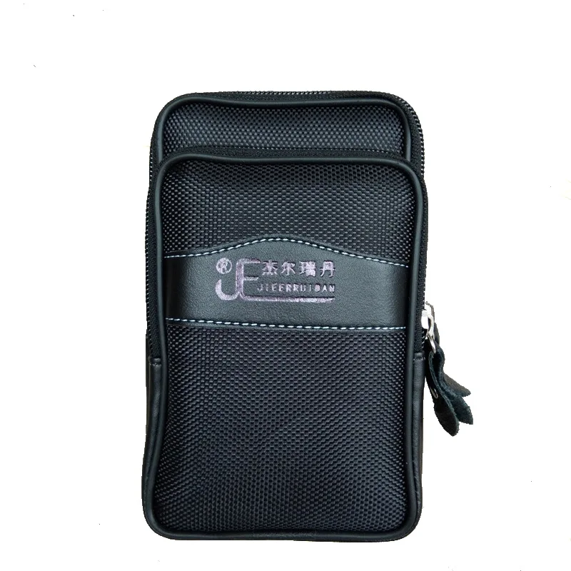 

Waist Packs Men BeltBags Leisure Double-layer 5.5-inch Mobile Phone Pockets Dual Use Wear Hook Up Waist Packs