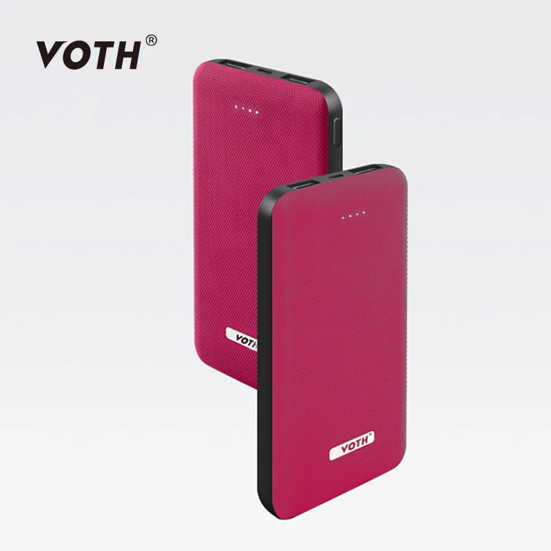 

Voth 20000 mAh Power Bank Portable Polymer 2 USB Power Bank battery power bank 20000mah 2.1A Phone External Battery